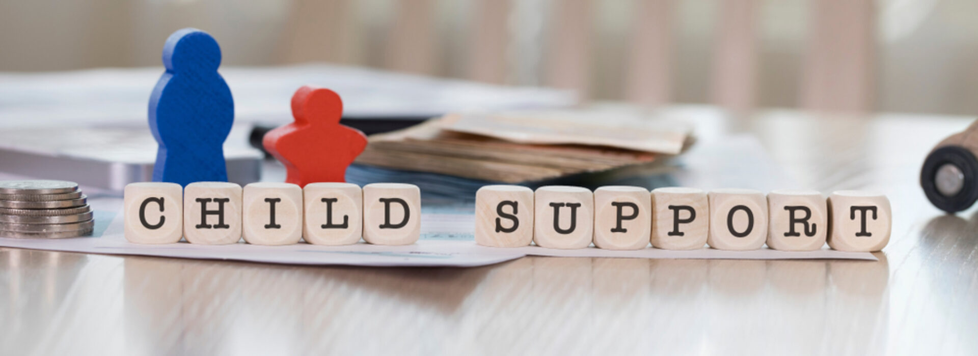 Word,Child,Support,Composed,Of,Wooden,Letters.,Closeup